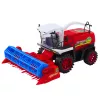 LEAN TOYS Kombajn zbożowy z nagarniaczem napędzany, czerwony