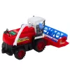 LEAN TOYS Kombajn zbożowy z nagarniaczem napędzany, czerwony