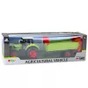 LEAN TOYS Ciągnik z Przyczepą, Napęd Tarcia, Otwierana Maska, Drzwi, Zielony