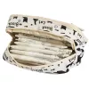 LEAN Pencil Case School Kit Black Cats White 21cm