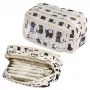 LEAN Pencil Case School Kit Black Cats White 21cm