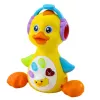 LEAN TOYS Interaktywna Muzyczna Kaczuszka dla Maluchów Ruch Światła Żółty