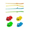 LEAN TOYS Interaktywna Gra Zręcznościowa Wędkowanie na Baterie Różowa