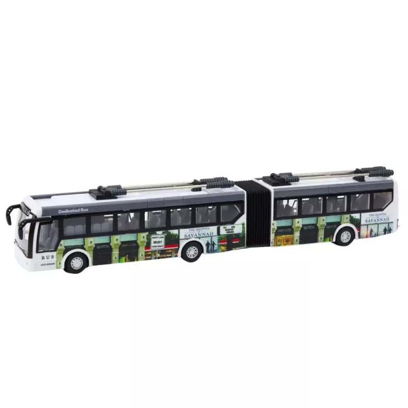 LEAN TOYS Zdalnie Sterowany Trolejbus Miejski RC Światła Transport Publiczny