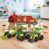 LEAN TOYS Farm Barn Tractors Figures Animals Set 42 pcs.