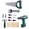 LEAN TOYS Zestaw narzędzi DIY w walizce, wiertarka akumulatorowa, 14 elementów