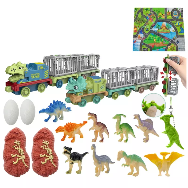 LEAN TOYS Kalendarz Adwentowy Dinozaury Figurki Akcesoria