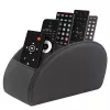 LEAN Remote Control Organizer Box 5 Compartments Black Eco-Leather