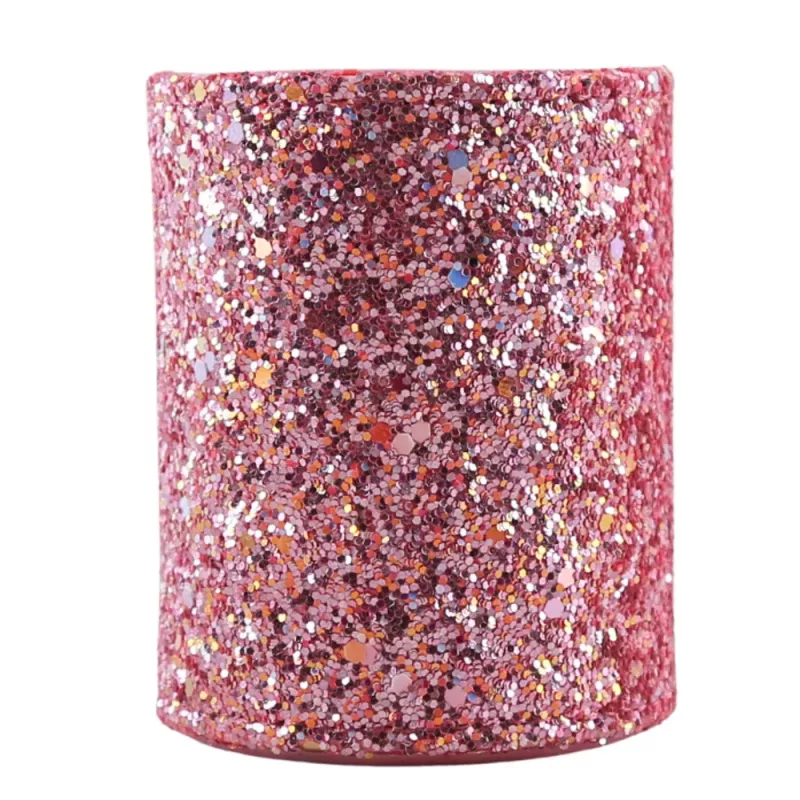 LEAN Pojemnik na pędzle i akcesoria Glitter Pink