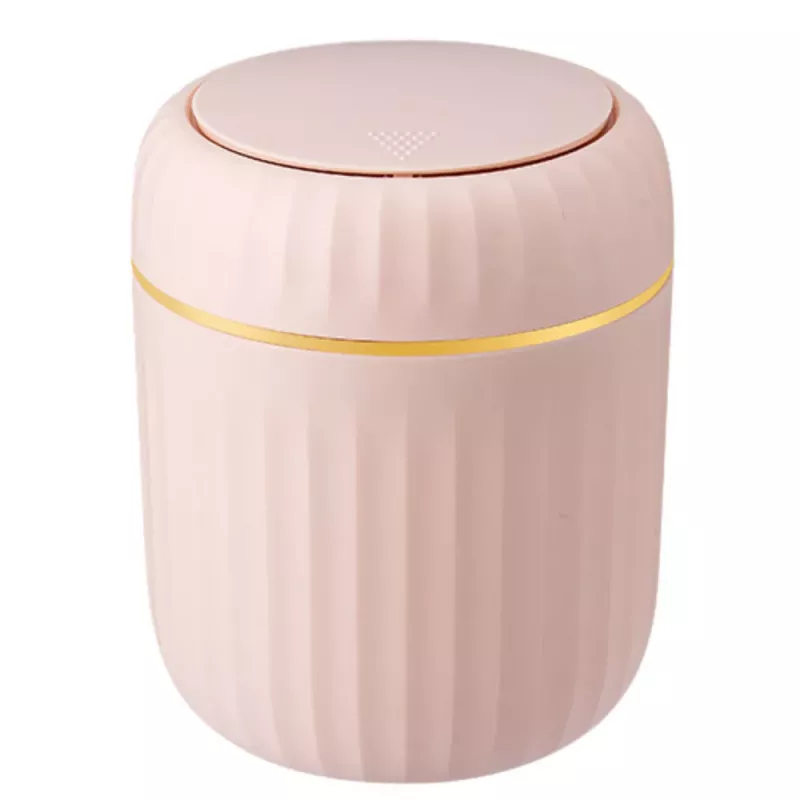 LEAN Mini Waste Bin Opening Lid Universal Elegant Pink