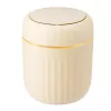 LEAN Mini Waste Bin Opening Lid Universal Elegant Beige