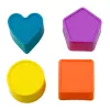 LEAN TOYS Sensory Cube Edukacyjna Kostka Sortująca Kształty dla Dzieci, Elastyczne Gumki, 6 Kształtów, Wielokolorowa