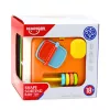 LEAN TOYS Sensory Cube Edukacyjna Kostka Sortująca Kształty dla Dzieci, Elastyczne Gumki, 6 Kształtów, Wielokolorowa