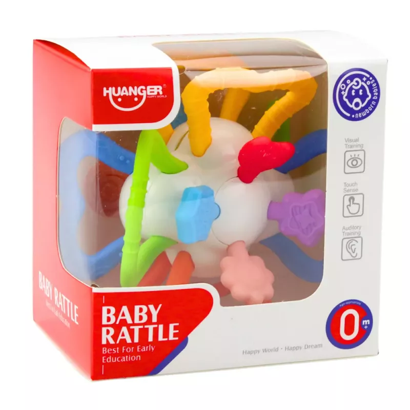 LEAN TOYS Sensory Toy Rotating For Babies Teether Colorful