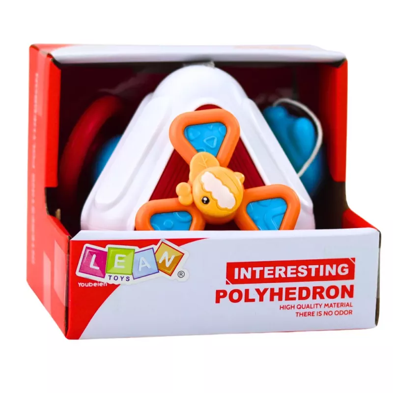 LEAN TOYS Edukacyjna Kostka Sensoryczna dla Maluchów, Kolorowa 5 w 1