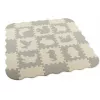 LEAN TOYS Miękka Mata Edukacyjna Puzzle Playpen Pianka EVA Beż Szary 25 szt.
