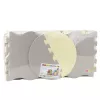 LEAN TOYS Miękka Mata Edukacyjna Puzzle Playpen Pianka EVA Beż Szary 25 szt.