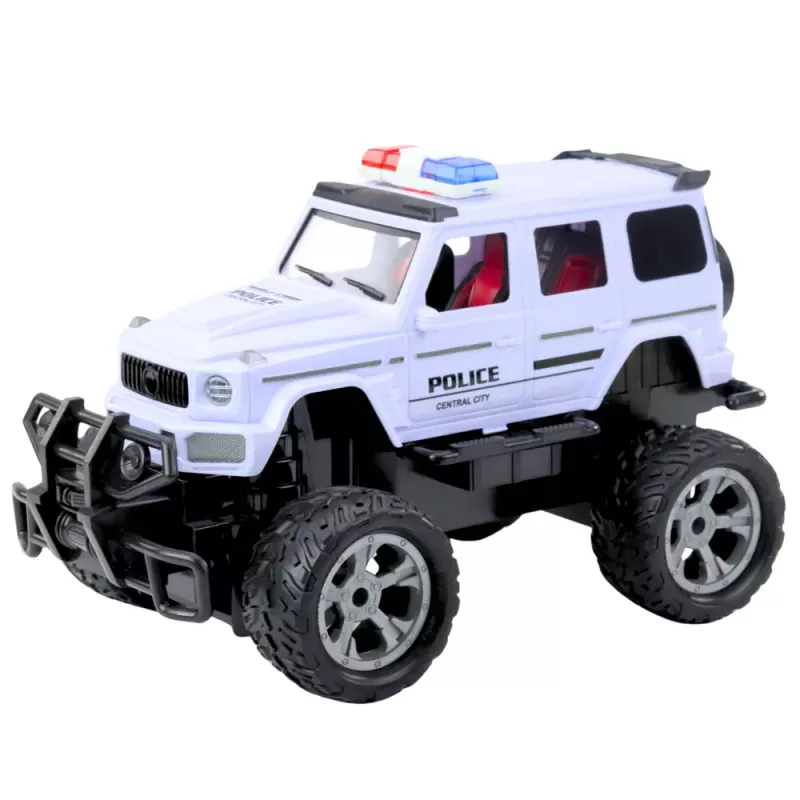 LEAN TOYS RC Policyjny Pojazd Terenowy Biały 1:12