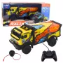 LEAN TOYS Zdalnie Sterowana Ciężarówka RC z Dźwiękami Żółty