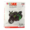 LEAN TOYS Motorcycle to Assemble Screw Metal 1:14 DIY Green-Blue