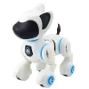LEAN TOYS Interaktywny Robot Pies Zdalne Sterowanie Światło Dźwięk Biały Niebieski