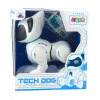 LEAN TOYS Interaktywny Robot Pies Zdalne Sterowanie Światło Dźwięk Biały Niebieski