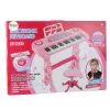 LEAN TOYS Elektroniczne Pianino dla Dzieci z Mikrofonem 37 Klawiszy Różowe