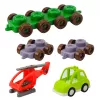 LEAN TOYS Edukacyjne Klocki Konstrukcyjne w Torbie Dinozaury Cyfry Litery 91 szt.