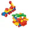 LEAN TOYS Zestaw kolorowych klocków konstrukcyjnych 3D 180 szt.