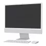 Apple iMac 24-calowy 2024 M4 8-rdzeniowy CPU 8-rdzeniowy GPU 16GB RAM 512GB SSD Srebrny Klawiatura niemiecka