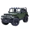 LEAN TOYS Klocki Konstrukcyjne Samochód Terenowy Zielony Khaki 2078 szt.