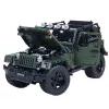 LEAN TOYS Klocki Konstrukcyjne Samochód Terenowy Zielony Khaki 2078 szt.