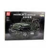 LEAN TOYS Klocki Konstrukcyjne Samochód Terenowy Zielony Khaki 2078 szt.
