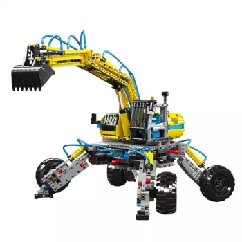 LEAN TOYS Klocki Konstrukcyjne Mobilna Koparka Terenowa 1392 szt.