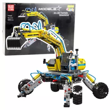 LEAN TOYS Klocki Konstrukcyjne Mobilna Koparka Terenowa 1392 szt.