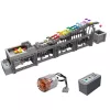 LEAN TOYS Klocki konstrukcyjne Tor kulkowy z silnikiem elektrycznym 1038 elementów