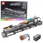 LEAN TOYS Klocki konstrukcyjne Tor kulkowy z silnikiem elektrycznym 1038 elementów