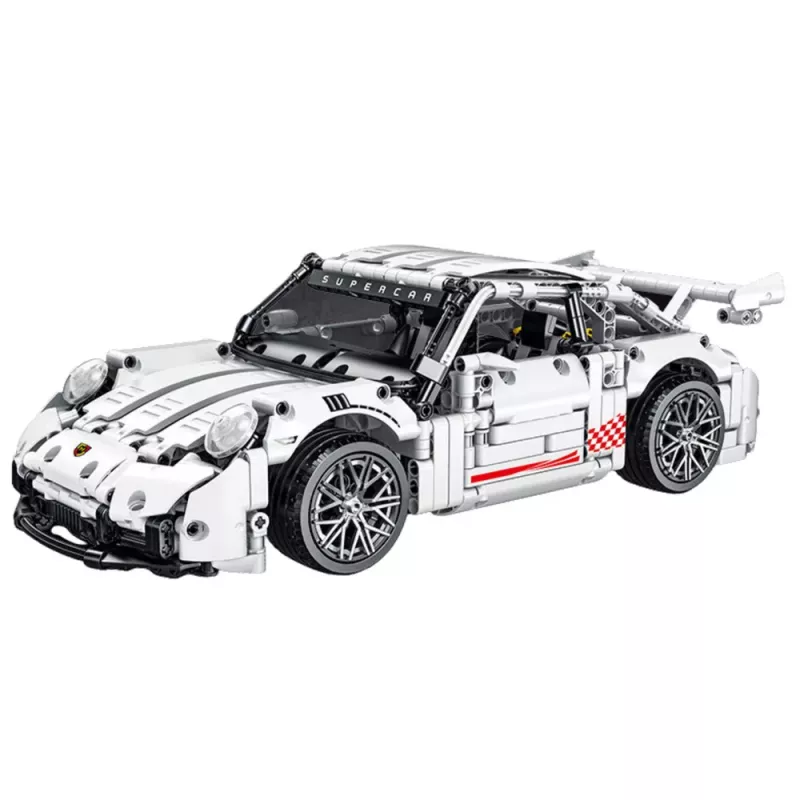 LEAN TOYS Klocki GT Racing Car Biały 1:14 1268 szt.