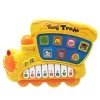 LEAN TOYS Elektryczne Edukacyjne Pianino dla Maluchów Lokomotywa Żółty