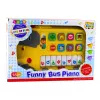 LEAN TOYS Elektryczne Pianino Edukacyjne dla Maluchów Żółty Autobus