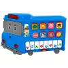 LEAN TOYS Elektryczne Pianino Edukacyjne dla Maluchów Niebieski Autobus