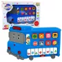 LEAN TOYS Elektryczne Pianino Edukacyjne dla Maluchów Niebieski Autobus