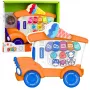 LEAN TOYS Elektryczne Pianino Edukacyjne Dla Maluchów Lodziarnia Pomarańczowy
