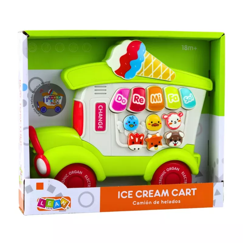 LEAN TOYS Edukacyjne Pianino Elektryczne dla Maluchów Lodziarnia Zielone