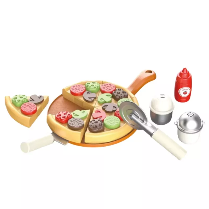 LEAN TOYS Zestaw do Pizzy i Gofrów z Akcesoriami Kuchennymi dla Dzieci