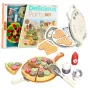 LEAN TOYS Zestaw do Pizzy i Gofrów z Akcesoriami Kuchennymi dla Dzieci