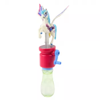 LEAN TOYS Soap Bubbles Unicorn Moving Wings Crank 23cm Mix