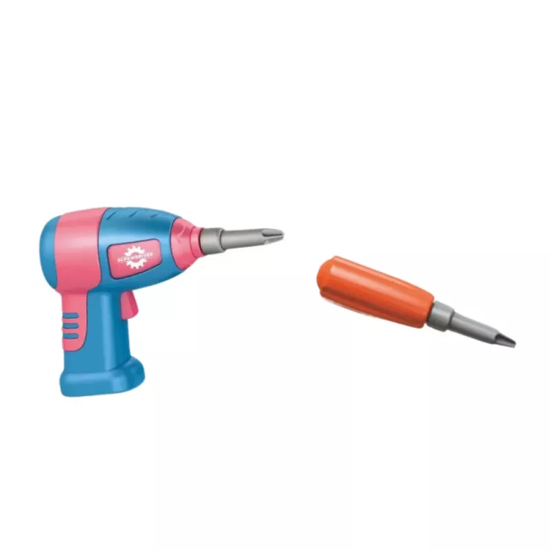 LEAN TOYS DIY Zestaw Śrubokrętów Walizka Puzzle Dinozaury Klocki Śrubokręt 228 szt.