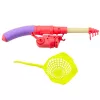 LEAN TOYS Zestaw Wędkarski: Stół Krab, 10 Rybek, Wędka, Cedzak, Różowy