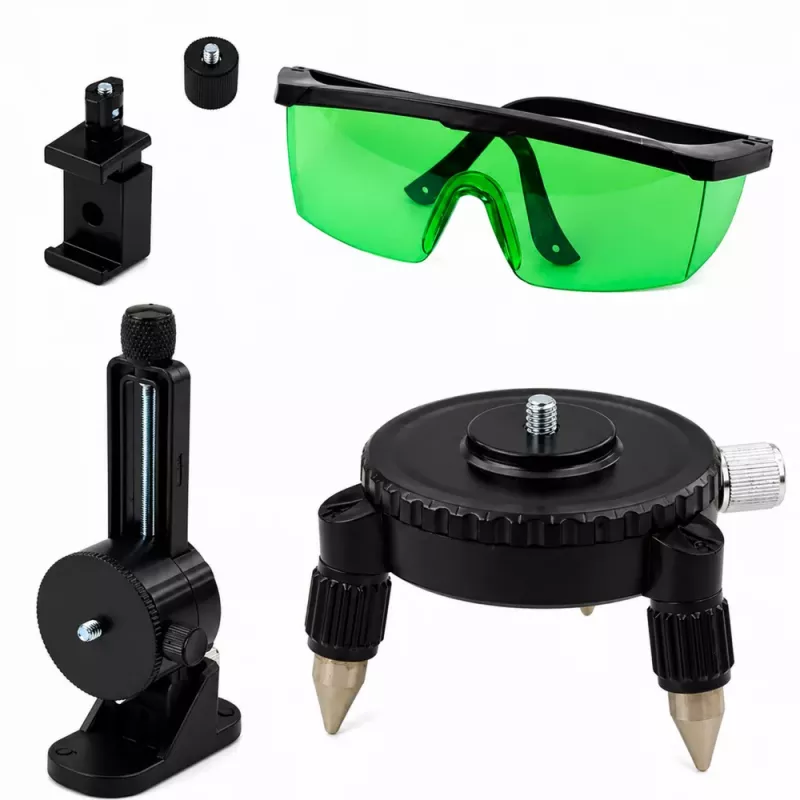 LEAN 4D Laser Level Plane 16 Lines Case 2 Batteries Blue